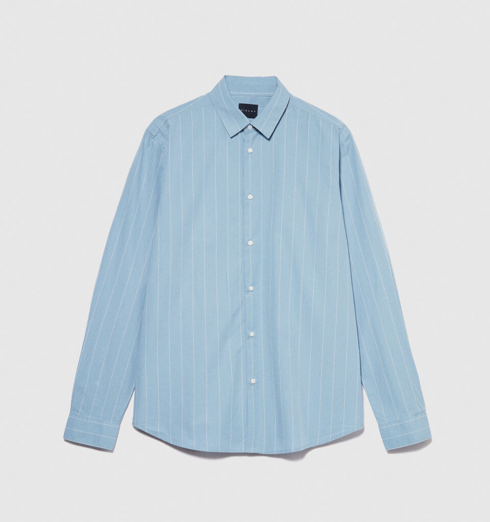 Striped shirt - men's slim fit shirts - Light Blue | Sisley image number 6